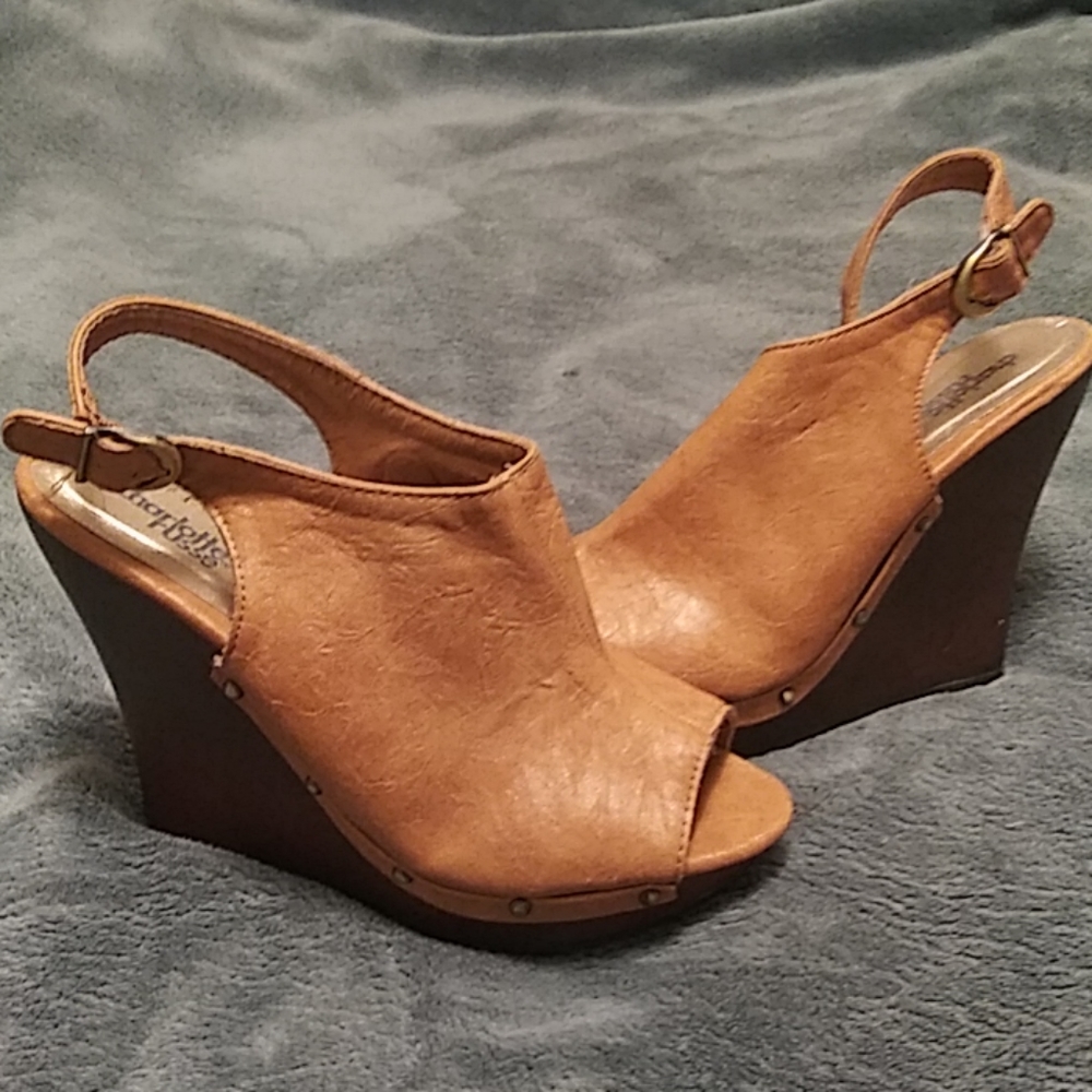 Charlotte Russe Wedge Heel Sandals Size 7.5